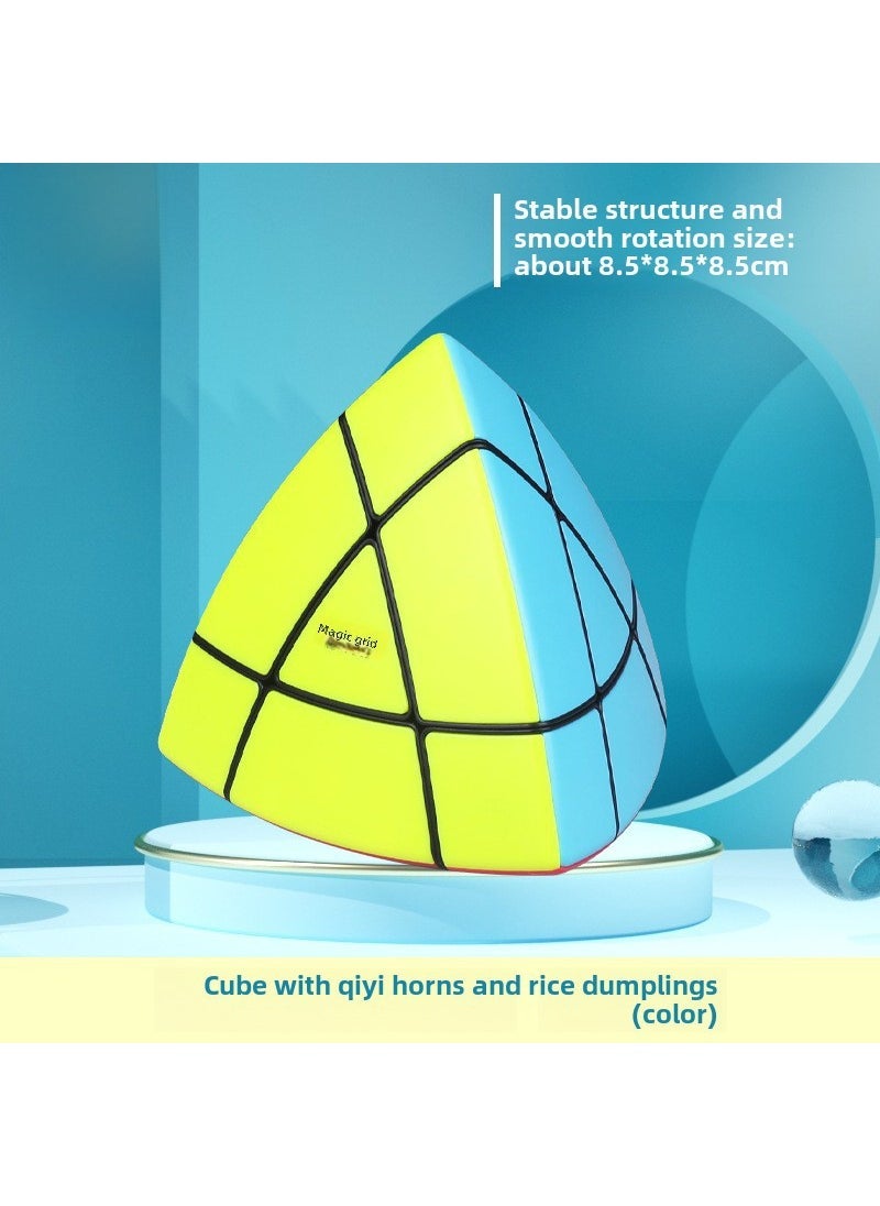 Qiyi Warriors Set Sail 2345 6 Pyramid Maple Leaf Rubiks Cube and Other Hot-selling Childrens Educational Early Education Toys Qiyi Corner Dumpling (Color)