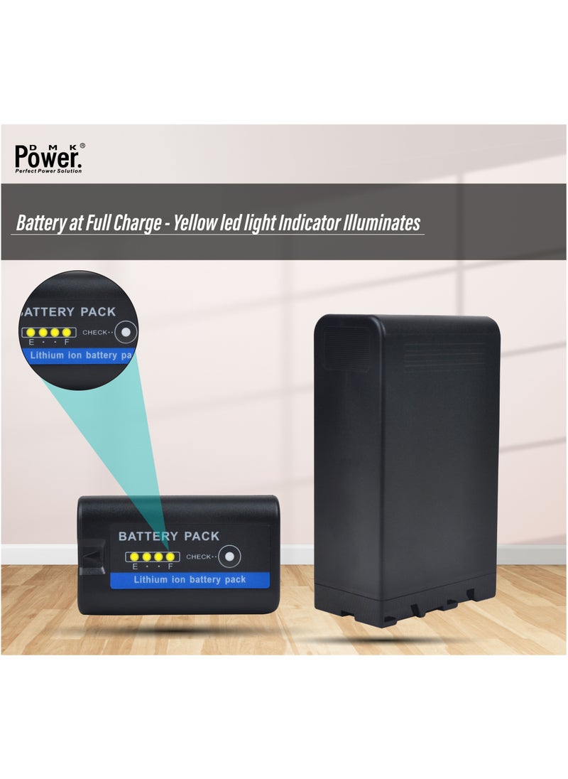 DMK Power BP-U90 Higher Capacity (13500mAh) Rechargeable Battery Compatible With Sony PMW-100, PMW-150, PMW-160, PMW-200, PMW-300, PMW-EX1, PMW-EX1R, PMW-EX3, PMW-EX160, etc., Camcorders