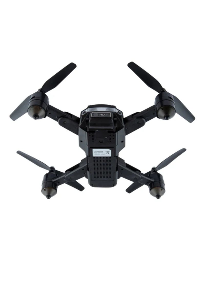 Portable Mini Drone with Remote Control – Multifunctional P40 RC Drone for Adults, Adjustable, App-Controlled, HD Camera, Foldable, Includes Carrying Case – Black