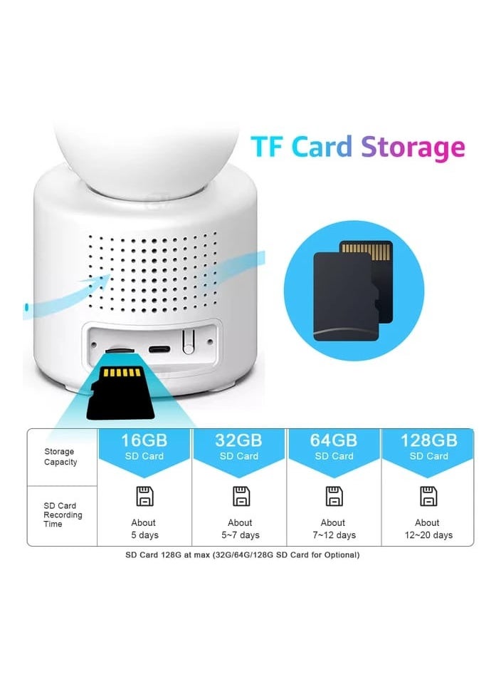 Full HD WIFI Video Calling PT Camera With One-Click Call Anthropomorphic Detection And Infrared Night Vision By Mobile APP