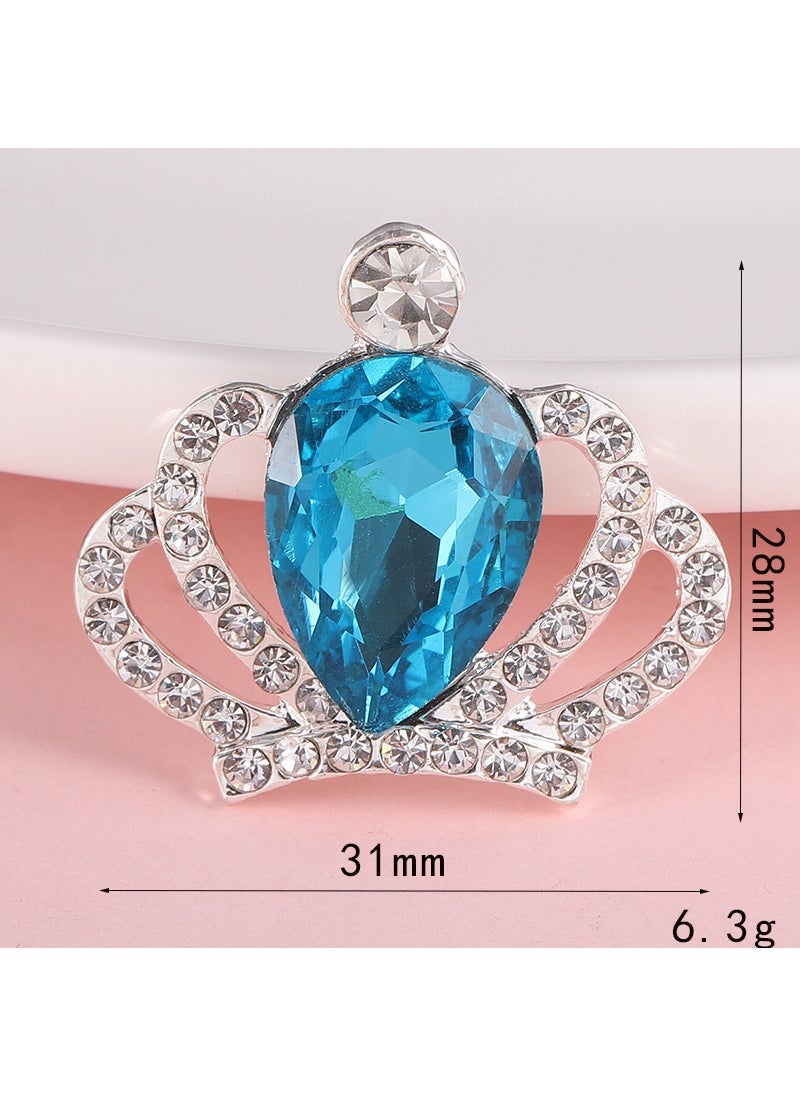 Crown Series Letter Pearl DIY Phone Case Decor Kit D1553 crown blue