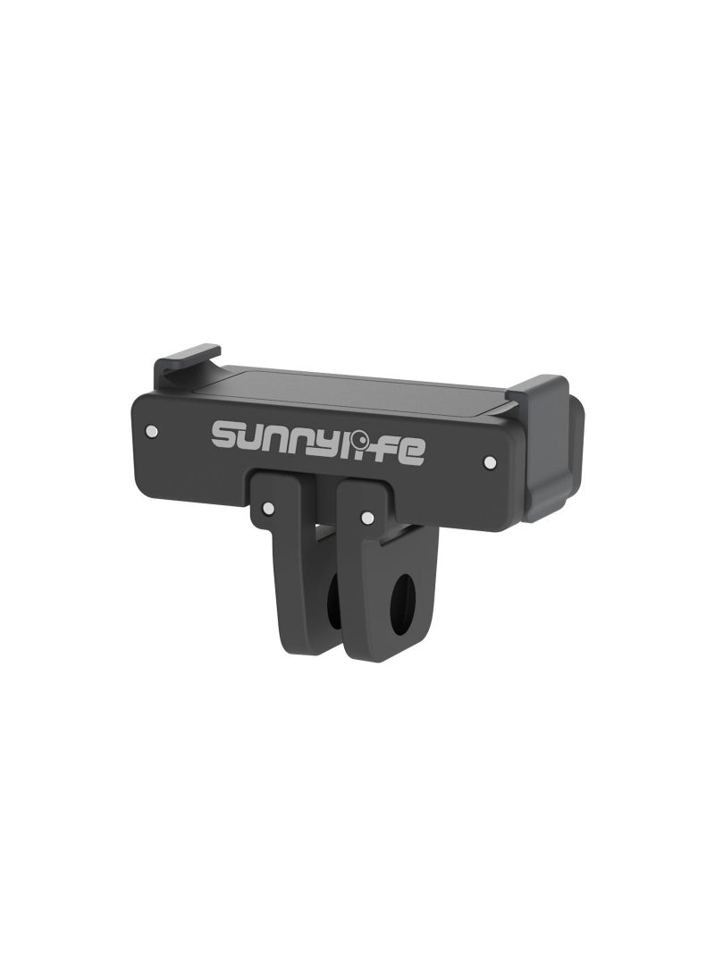 Sunnylife OSMO ACTION4/3/2 magnetic quick release adapter foldable quick release board expansion accessories Black