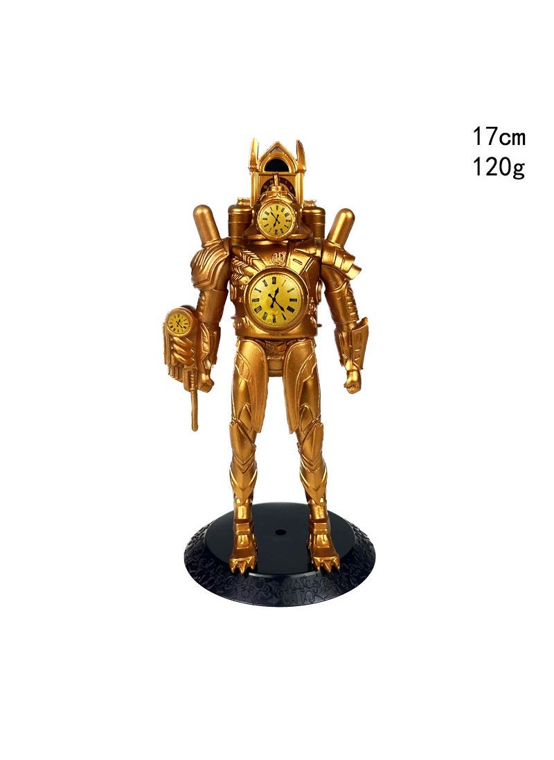 Titan Speaker Centaur Clock Drill Figure Golden Titan Clock Man