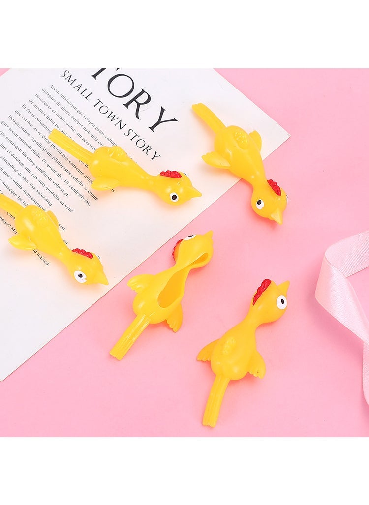 Slingshot Chicken Prank Toy Sticky Fingers Fun Ejection Turkey