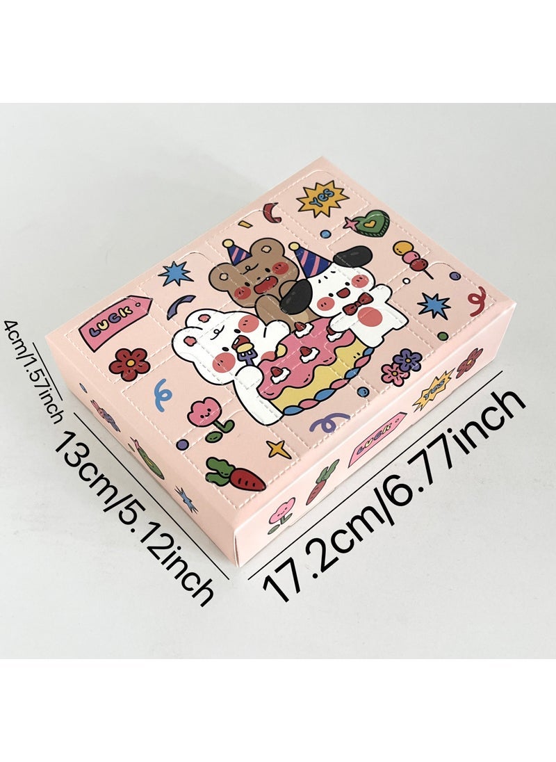 DIY Surprise Blind Box Gift for Birthday Twelve-frame trumpet-cake family portrait (1 set)