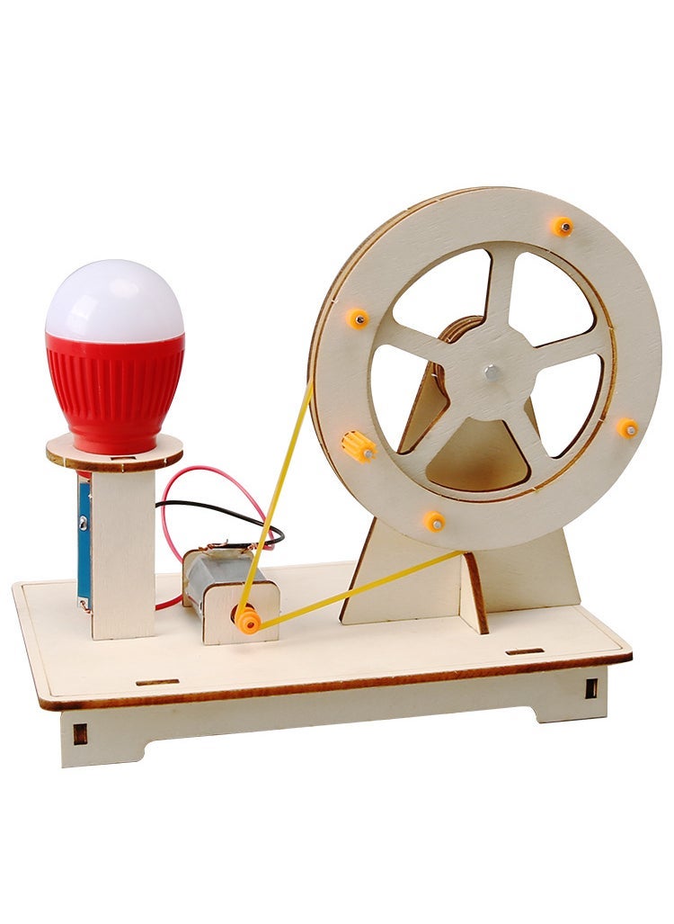 Scientific experiment hand-cranked generator student science and technology small production childrens creative invention manual diy device material package 50-499 sets