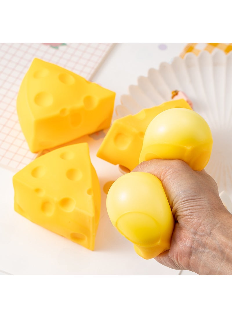 Squishy Yolk Pastry Stress Relief Toy [Flour] triangle cheese 1