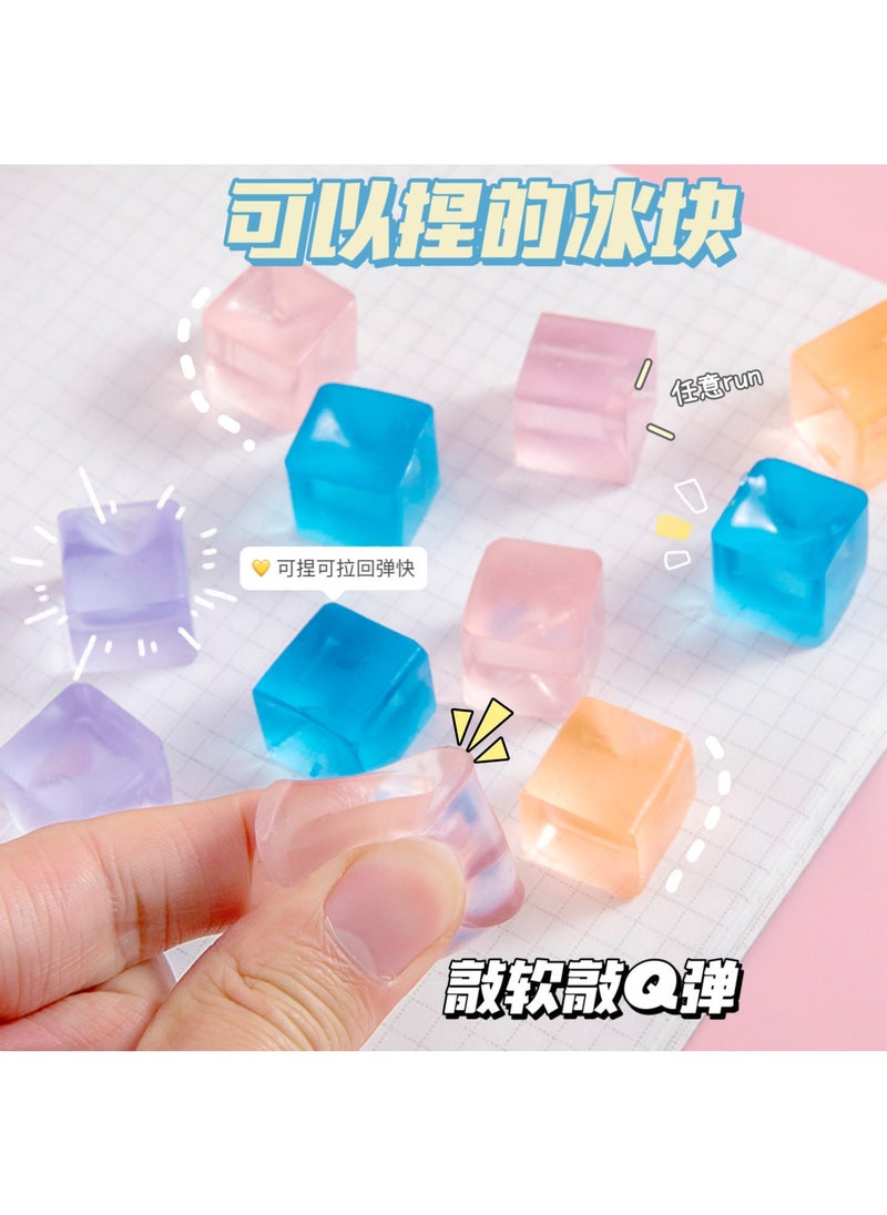 Summer ice through cats claw pinch music decompression ice jelly vent creative students 61 toys small gifts Ice cube pinching music
