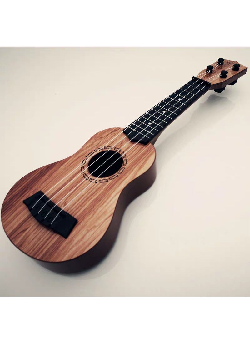 Kids Playable Ukulele Guitar Toy [44cm] Acacia color ukulele + sheet music