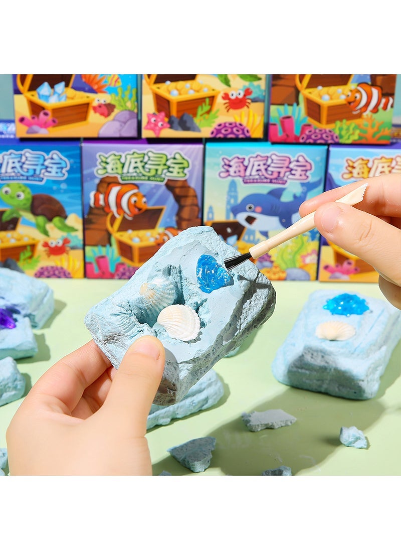 Kids Excavation Dinosaur Egg Fossil Toy Archaeological Undersea Treasure Hunt