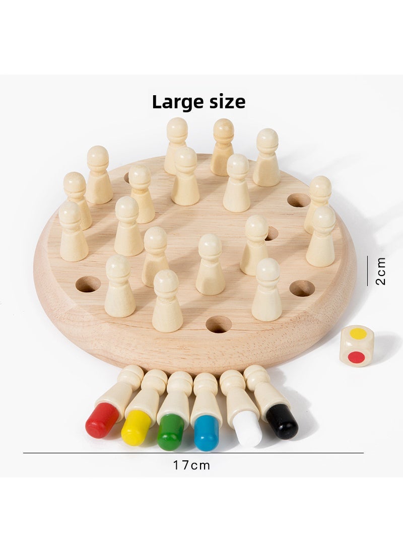Wooden Memory Chess for Kids Educational Toy Large memory chess 17*17*2