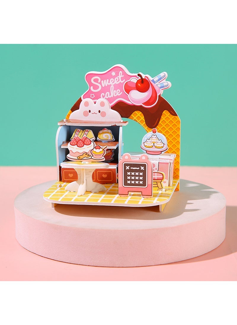 Creative 3D Kids Puzzle Model Kit Dessert shop