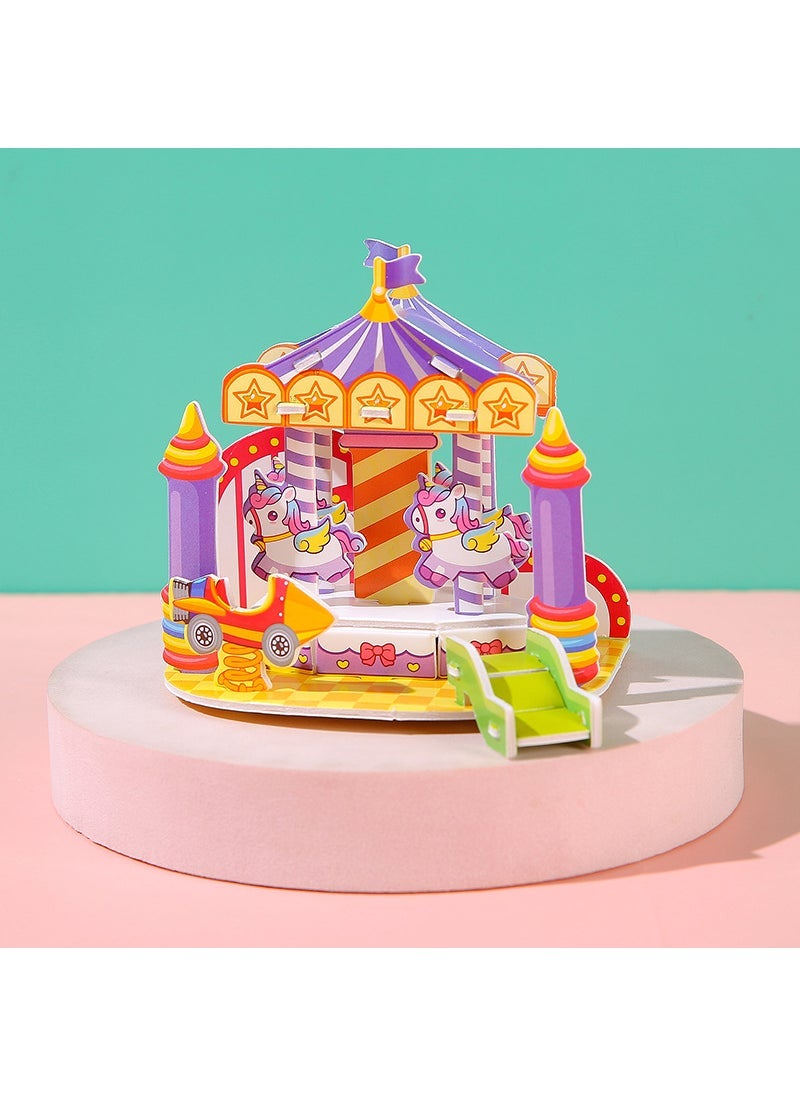 Creative 3D Kids Puzzle Model Kit Amusement park