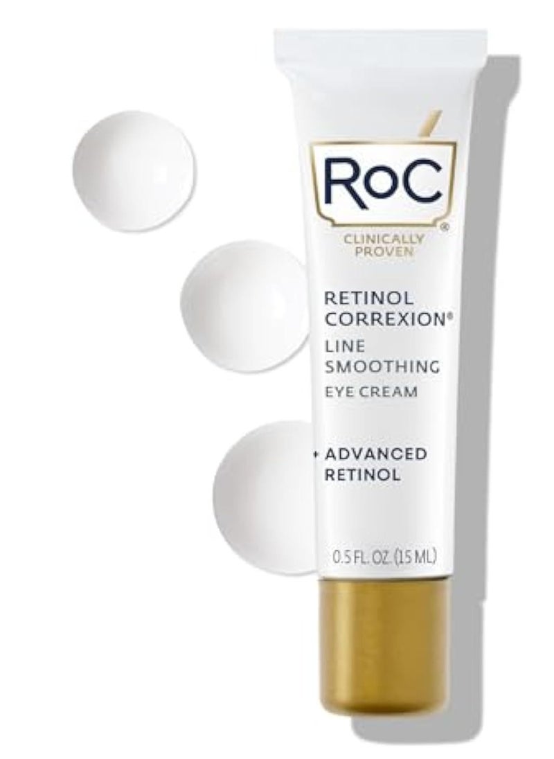 RoC Retinol Correxion Anti-Aging Eye Cream Treatment for Wrinkles, Crows Feet, Dark Circles, and Puffiness.5 fl. oz