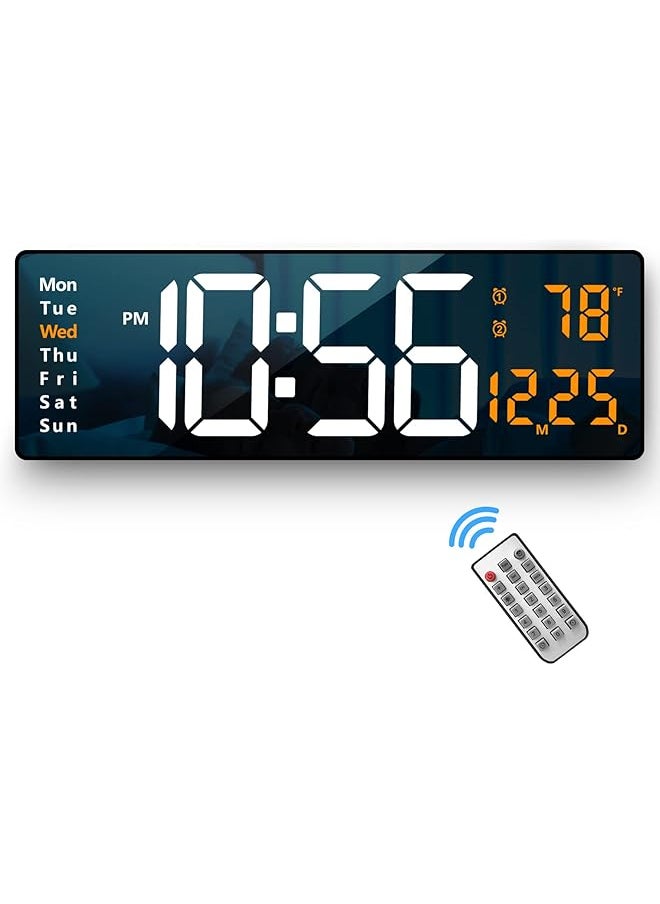 Digital Wall Clock Large Display, 16.2 Inch