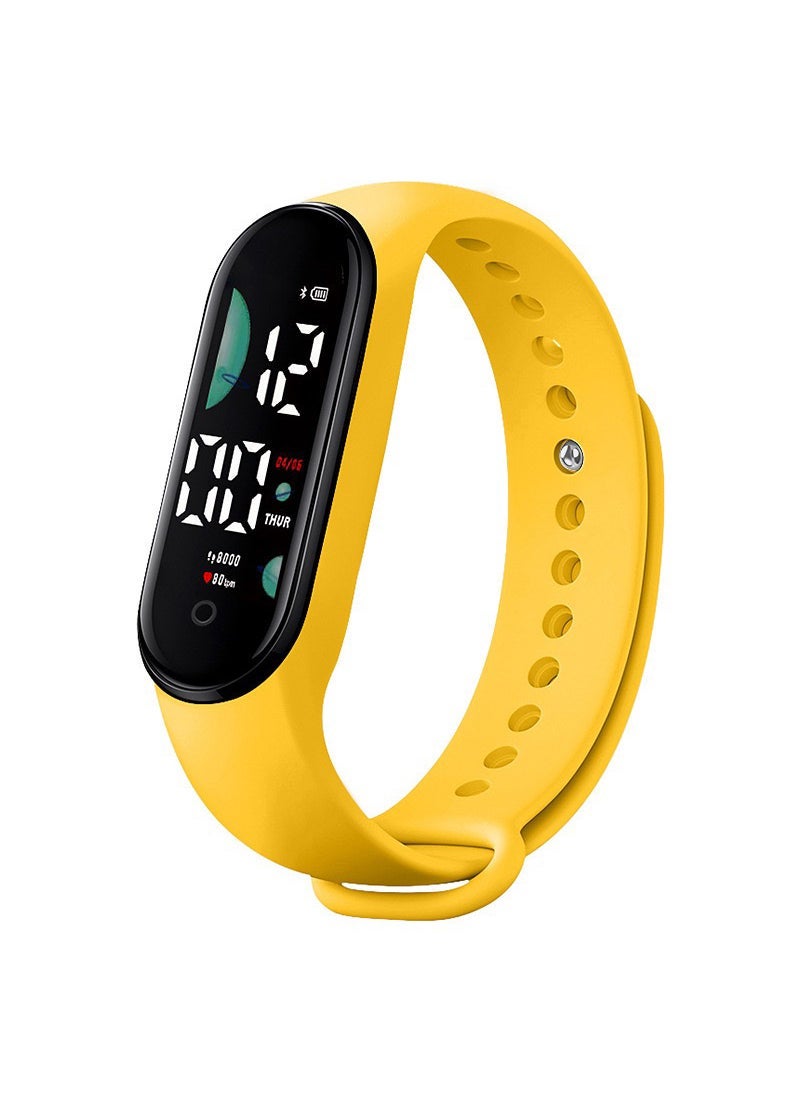 New Pacha Dog Cartoon Kids LED Watch M9 solid yellow