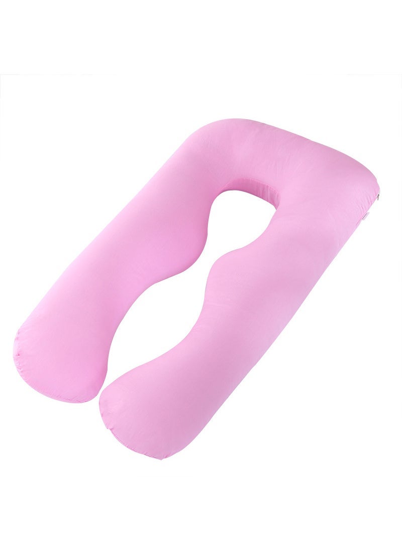 Cotton Multi-Functional U-Shaped Pregnancy Pillow Light powder-cotton twill