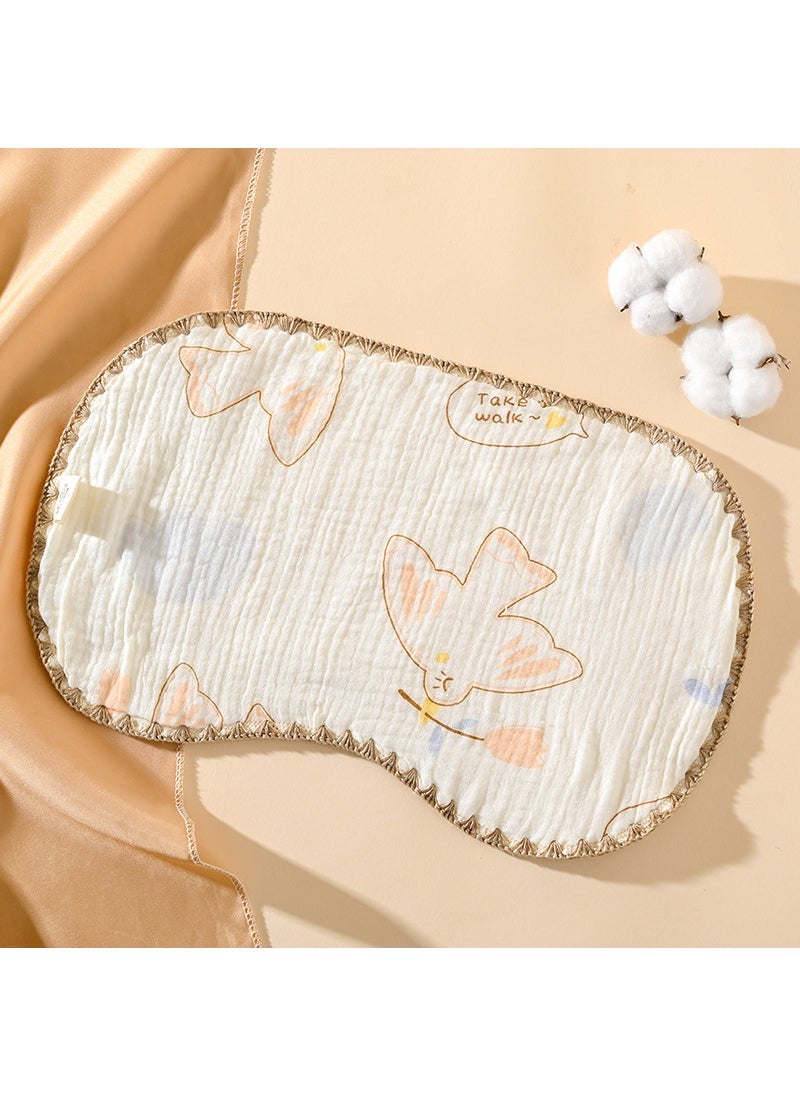 Cotton Muslin Baby Pillow, Breathable Sweat-absorbent, Four Seasons Flowers little white dove