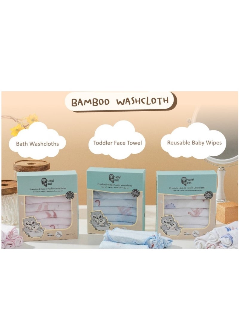 Snow Owl Bamboo Washcloth 11