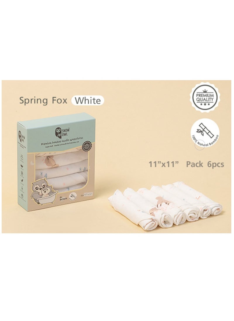 Snow Owl Bamboo Washcloth 11