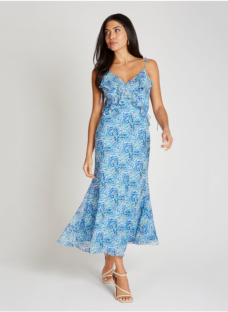 Strappy Chiffon Maxi Dress