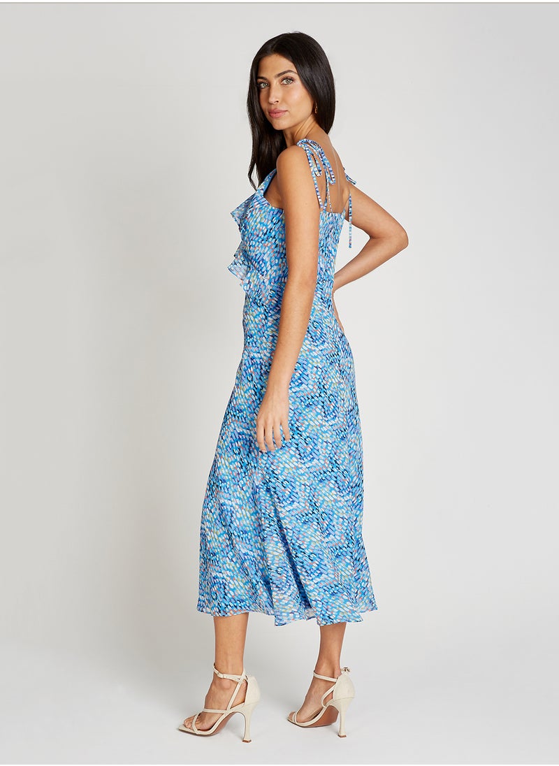 Strappy Chiffon Maxi Dress