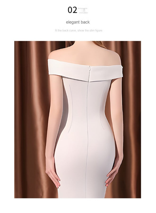 Elegant Off-Shoulder Mermaid Evening Gown
