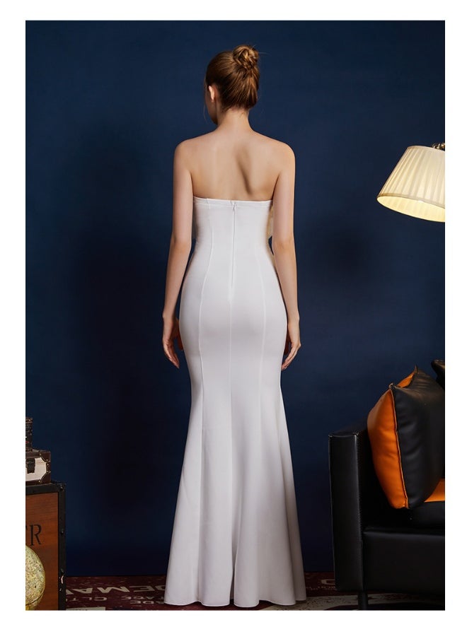 Elegant Hepburn Style Evening Gown