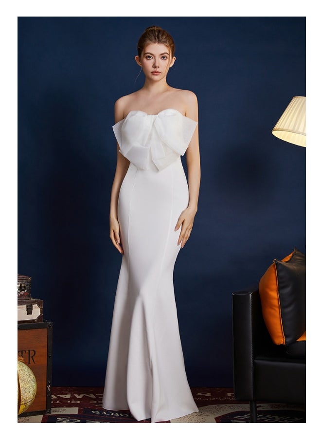 Elegant Hepburn Style Evening Gown