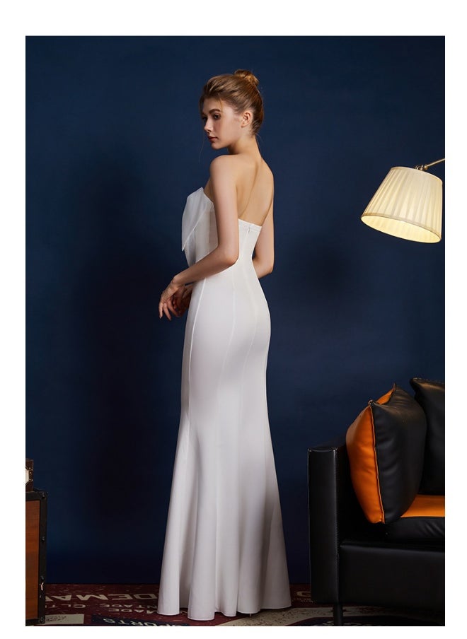 Elegant Hepburn Style Evening Gown