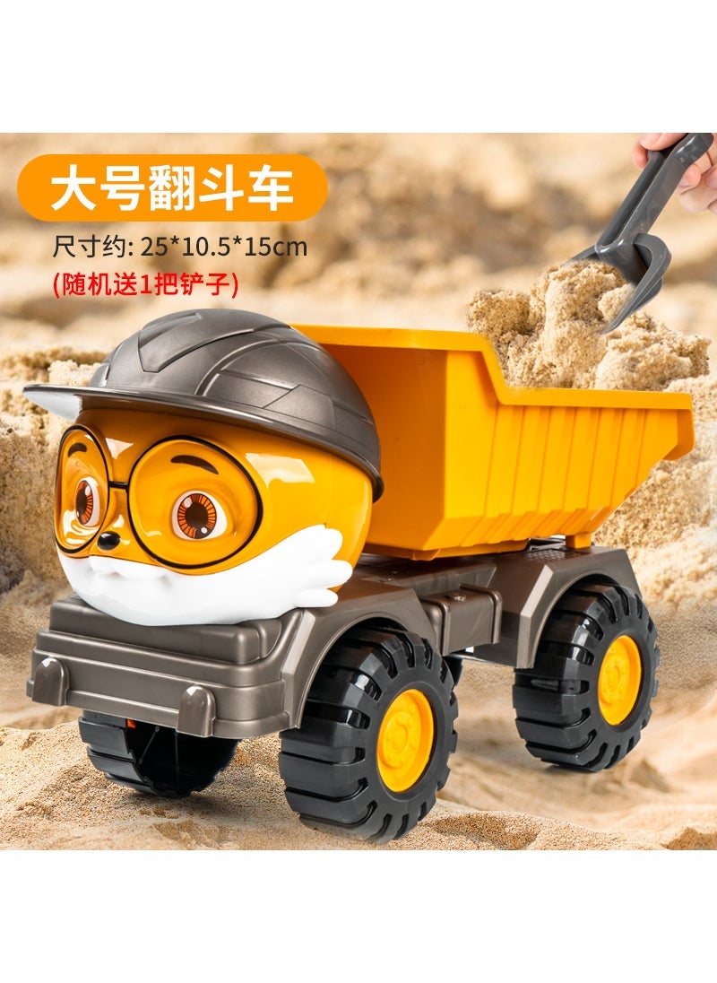 Durable Large Mixer Truck Toy Model for Kids 733A-549 Squirrel Dump Truck