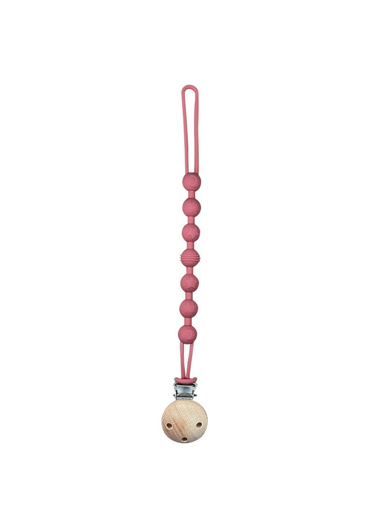 Nordic Style Silicone Baby Pacifier Clip bean paste