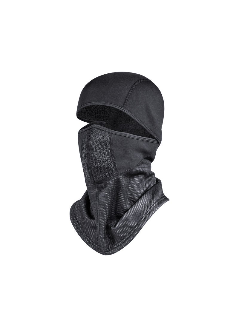 Winter Cycling Mask Warm Windproof Ski Face Cover Black