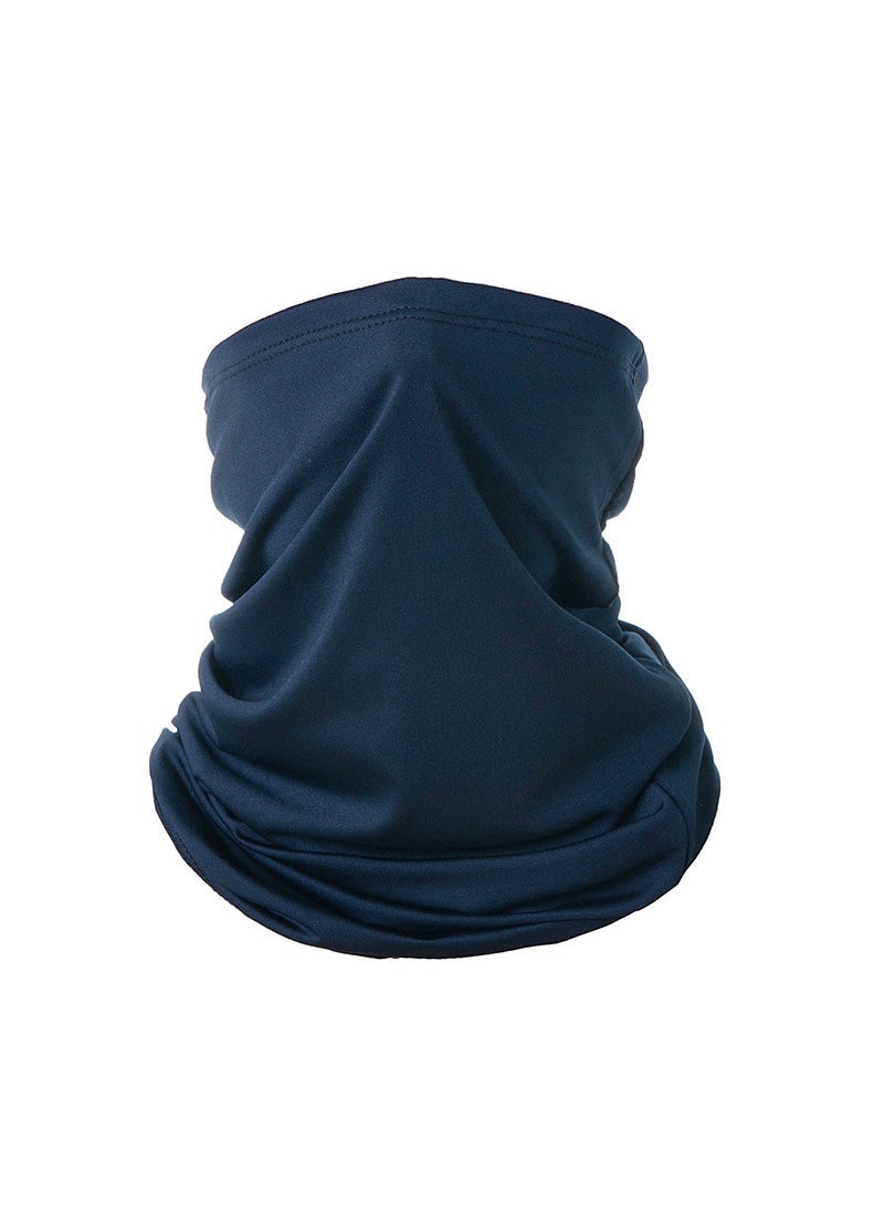Unisex UV Protection Cycling Face Mask Scarf Navy blue
