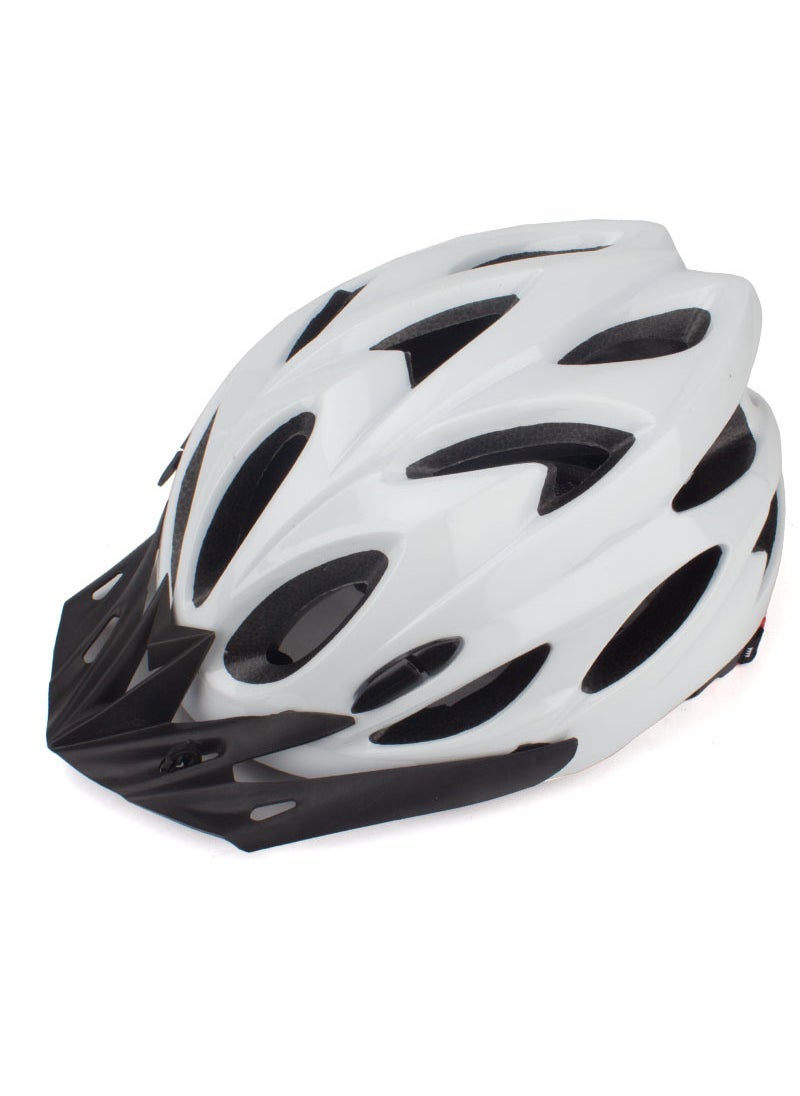 Factory wholesale mountain bike hat bicycle riding helmet one-piece multi-color optional mens and womens helmet Pure White