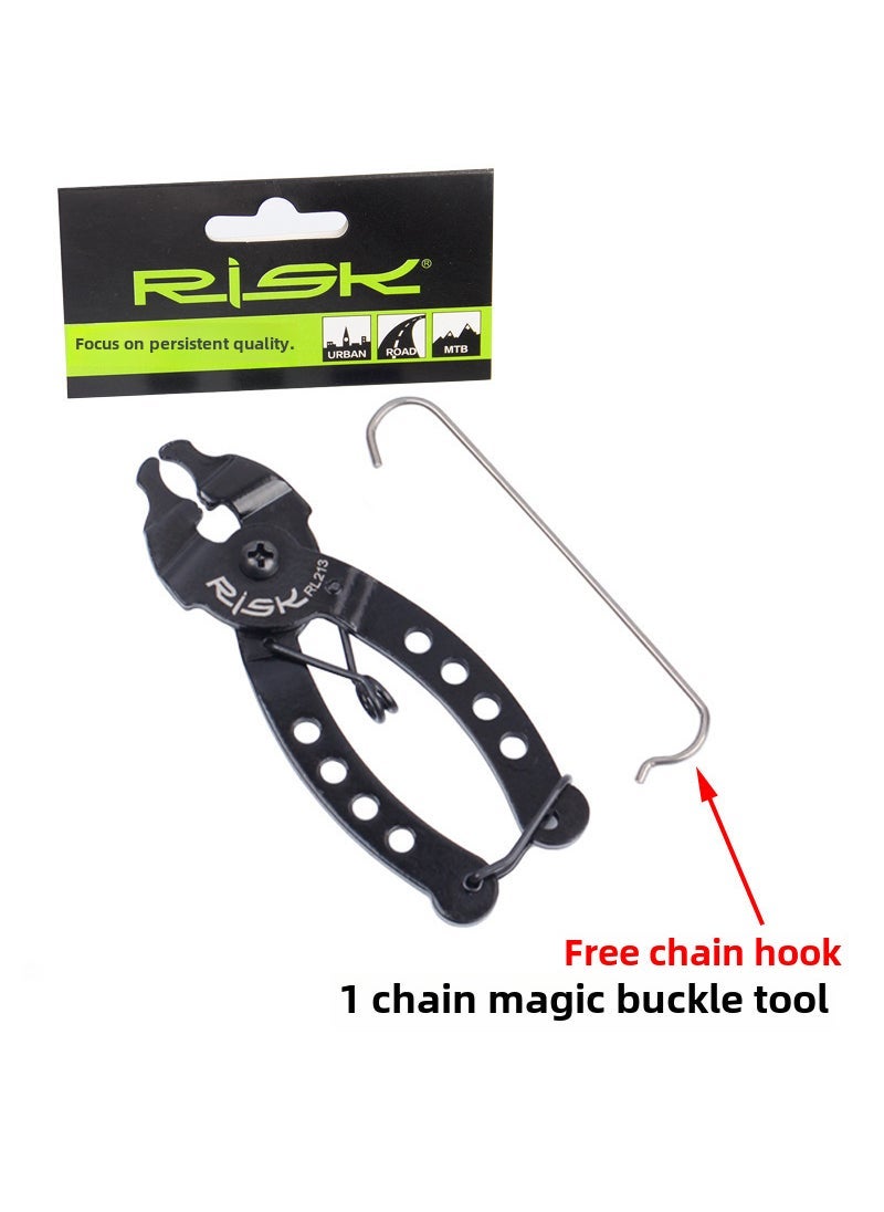 1 x 5 pcs Mountain Bike Chain Magic Buckle Pliers RL213 Mini Magic Buckle Tool (with chain hook) (domestic sales only)
