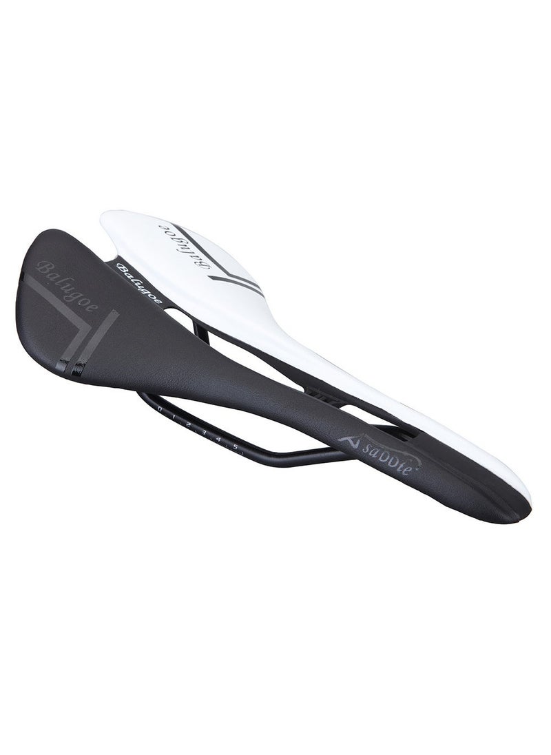 New Comfort Wide Bike Saddle Soft Velvet Black and White