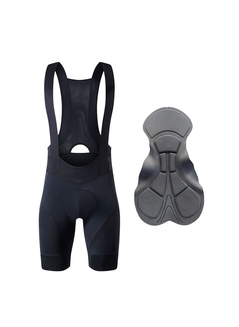 YKYWBIKE Mens Summer Cycling Bib Shorts Breathable YPBZ821-Black