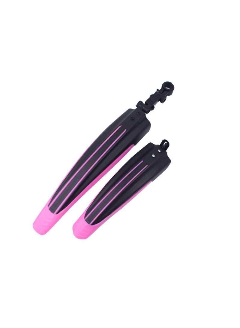 Mountain bike mudguard bicycle mudguard mud removal tile wholesale plastic color mountain bike mudguard Light pink