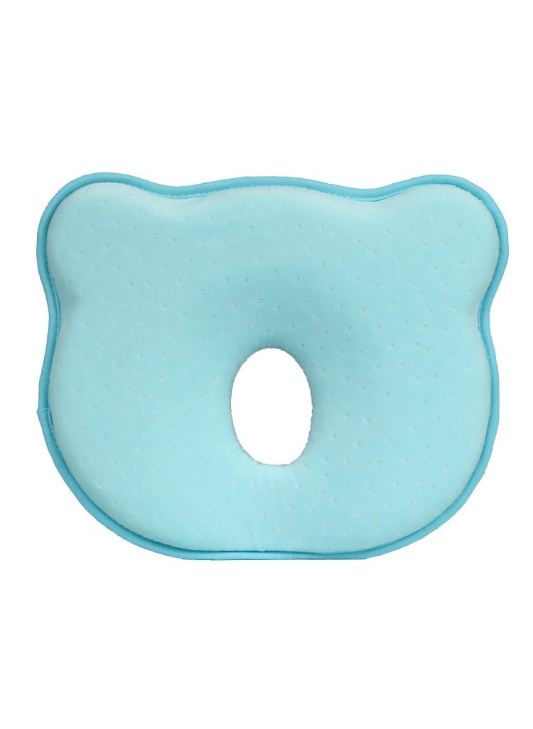 Baby Pillow Four Seasons Styling Pillow Anti-deviation Head Male and Female Baby Head Correcting Pillow Newborn Pillow Core Spot Blue