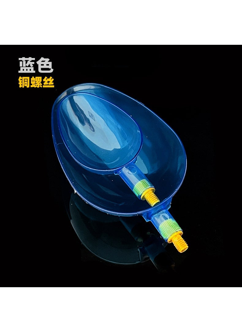Long-Cast Carbon Fishing Feeder Rod Accessories 2-piece set spoon head blue