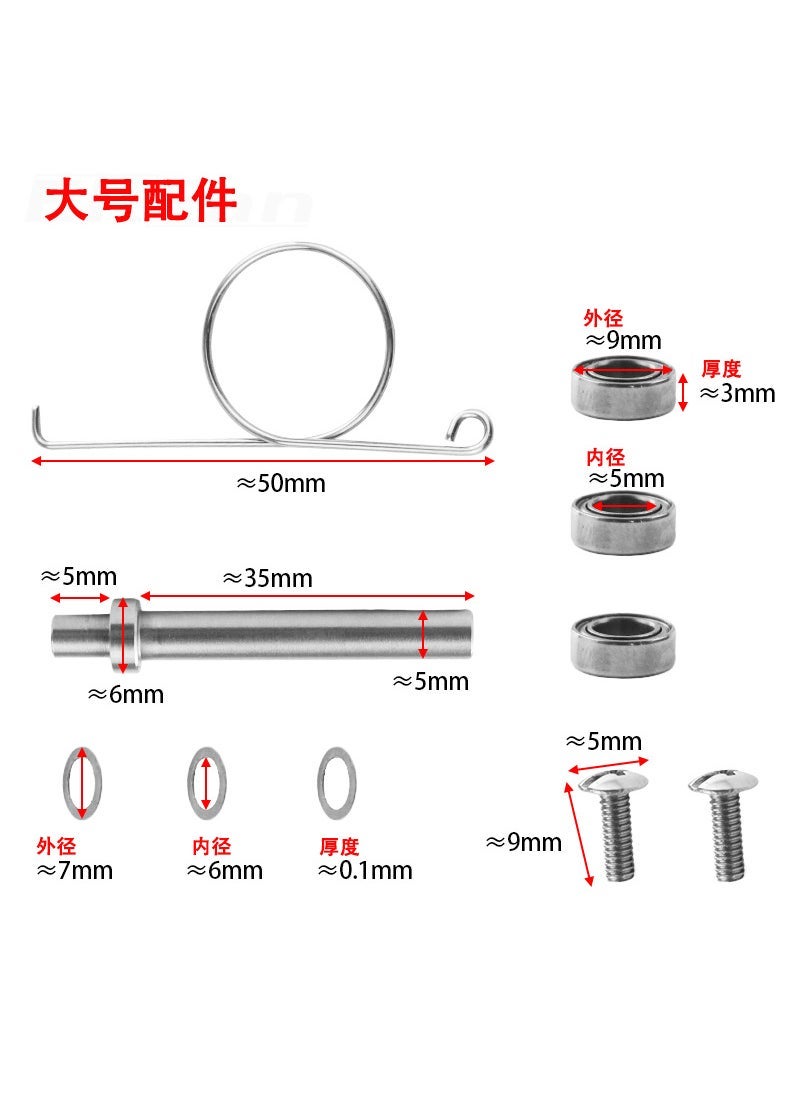 EKFan fishing wheel modification accessories bearing washer screw hook fishing reel assembly parts set 9*5*3 bearing kit