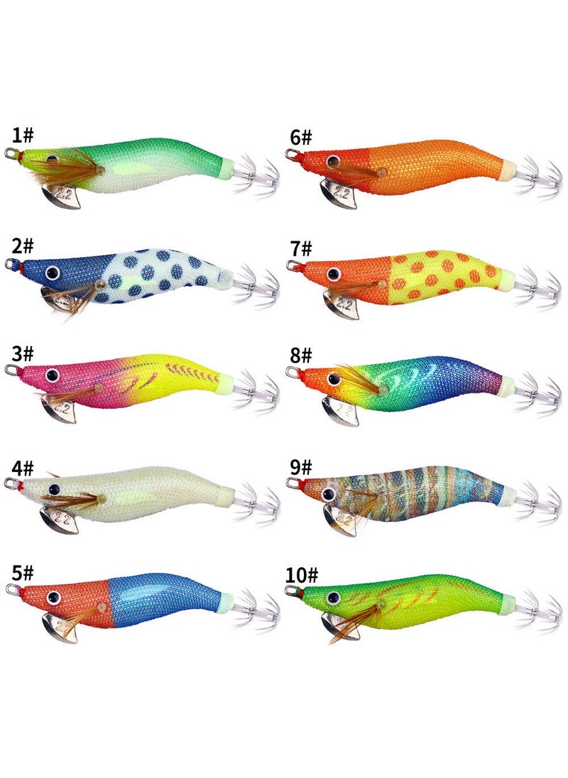 Luminous wooden shrimp fake bait fake bait 2.2# shrimp fake bait simulation wooden shrimp boxed simulation fake bait fishing gear wholesale A
