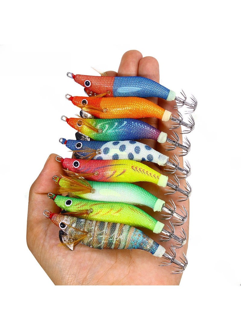 Luminous wooden shrimp fake bait fake bait 2.2# shrimp fake bait simulation wooden shrimp boxed simulation fake bait fishing gear wholesale F