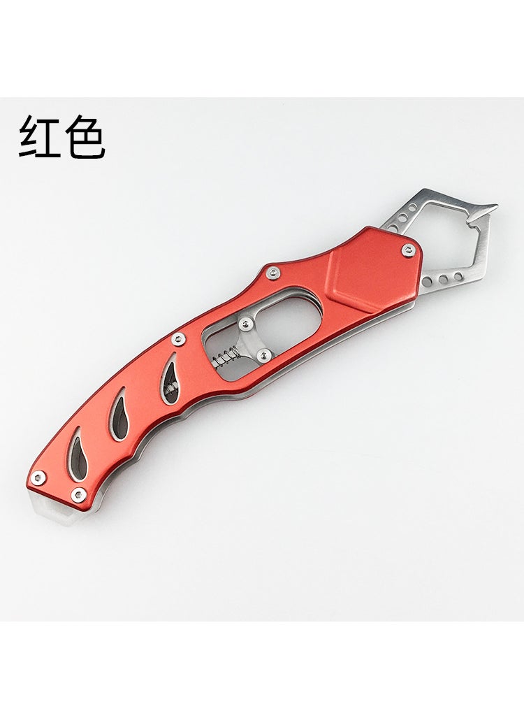 Luminous fish controller anti-rust aluminum alloy fish lip clip anti-break fishing grabber fishing pliers tool spot wholesale Earth Gold