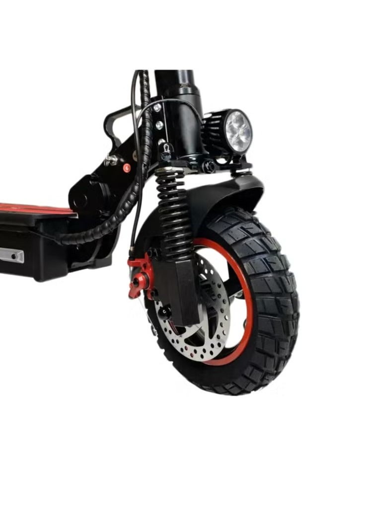 Max Speed Electric Scooter – 48KM/H Top Speed, 40KM Range at Constant Speed, 600W High-Performance Motor, 48V 11Ah Detachable Battery, IP54 Waterproof, LED Highlight Headlight, LCD Display, and 10-Inch Inflatable Tires for Smooth Riding and Enhanced Stability