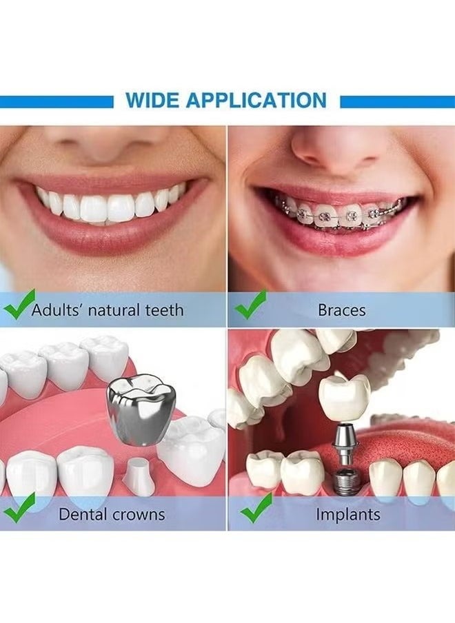 15PCS Braces Brush Teeth Flosser, Interdental Brush Braces Toothbrush Cleaning, Flosser Toothpick Cleaners Tooth Cleaning Tool for Adult - Yellow / Blue / Green