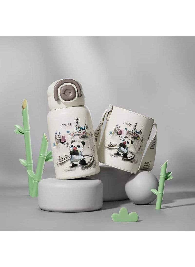 Delightful Animal Party Kids Insulated Bottle National style panda (comes with cup cover)