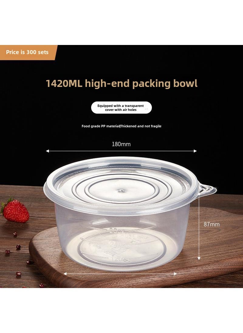 Large Disposable Food Containers Clear 1892ml 1420ml transparent -1 set