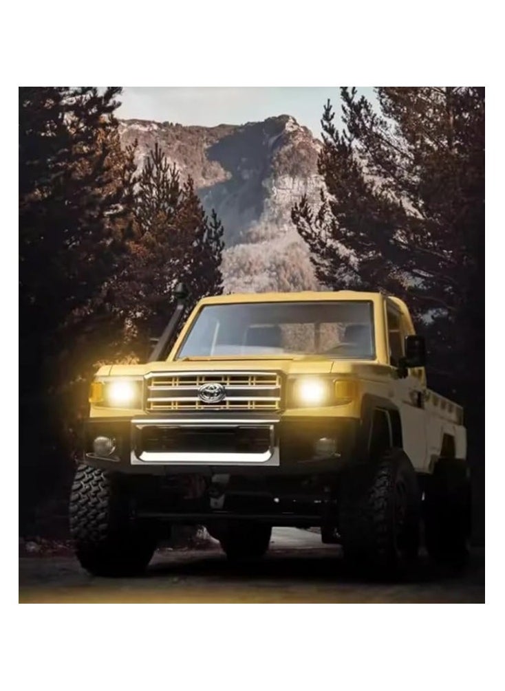 RC Rock Crawler RC Truck 4x4 Toyota LC79 RC Crawler 1/12 Off Road Pickup Remote Control 2.4Ghz All Terrain 280 Brushed Motor Proportional Throttle Steering RTR Hobby Toy Adult MN-82